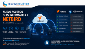 Servinformatica firma un acuerdo estratégico como MSP de NetBird para impulsar su nueva generación de túneles ZTNA